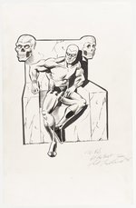 THE PHANTOM ON SKULL THRONE ORIGINAL ART COMMISSION BY KEITH WILLIAMS.