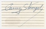 CASEY STENGEL (HOF) CLIPPED SIGNATURE.