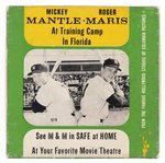 1962 "MICKEY MANTLE (HOF) - ROGER MARIS AT TRAINING CAMP IN FLORIDA - SAFE AT HOME" BOXED & UNUSED 8mm FILM.