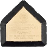 1950s "SEAMLESS RUBBER CO." SALESMAN'S SAMPLE HOME PLATE.