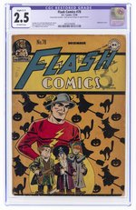 FLASH COMICS #78 DECEMBER 1946 CGC RESTORED 2.5 SLIGHT (C-1) GOOD+.