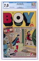 BOY COMICS #34 JUNE 1947 CGC 7.0 FINE/VF.