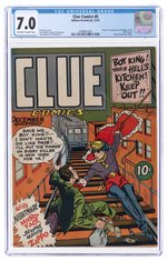 CLUE COMICS #6 DECEMBER 1943 CGC 7.0 FINE/VF (FIRST MUGGSY & THE LITTLE ANGELS).