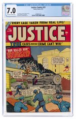 JUSTICE COMICS #23 SEPTEMBER 1951 CGC 7.0 FINE/VF.