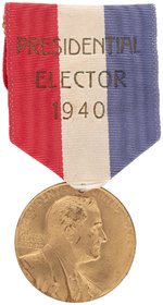 ROOSEVELT 1940 "PRESIDENTIAL ELECTOR" RIBBON BADGE.