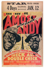 AMOS 'N' ANDY MOTION PICTURE SIGN