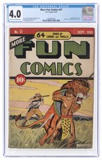 MORE FUN COMICS #47 SEPTEMBER 1939 CGC 4.0 VG.