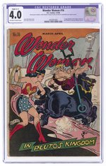 WONDER WOMAN #16 MARCH-APRIL 1946 CGC RESTORED 4.0 SLIGHT (C-1) VG.