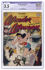 WONDER WOMAN #39 JANUARY-FEBRUARY 1950 CGC RESTORED 3.5 SLIGHT (C-1) VG-.