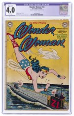 WONDER WOMAN #43 SEPTEMBER-OCTOBER 1950 CGC RESTORED 4.0 SLIGHT (C-1) VG.