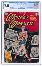 WONDER WOMAN #45 JANUARY-FEBRUARY 1951 CGC 2.0 GOOD.