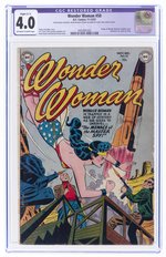 WONDER WOMAN #50 NOVEMBER-DECEMBER 1951 CGC RESTORED 4.0 SLIGHT (C-1) VG.