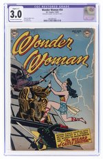 WONDER WOMAN #54 JULY-AUGUST 1952 CGC RESTORED 3.0 SLIGHT (C-1) GOOD/VG.