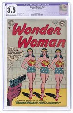 WONDER WOMAN #62 NOVEMBER-DECEMBER 1953 CGC RESTORED 3.5 SLIGHT (C-1) VG-.