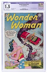 WONDER WOMAN #65 APRIL 1954 CGC RESTORED 1.5 SLIGHT (C-1) FAIR/GOOD.