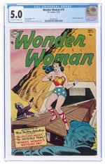 WONDER WOMAN #70 NOVEMBER 1954 CGC 5.0 VG/FINE.