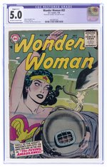 WONDER WOMAN #83 JULY 1956 CGC RESTORED 5.0 SLIGHT (C-1) VG/FINE.