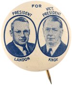 LANDON & KNOX 1936 BLUETONE LITHO JUGATE BUTTON HAKE #16.