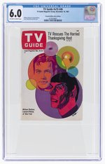 TV GUIDE VOL. 15 #46 NOVEMBER 18, 1967 CGC 6.0 FINE (STAR TREK - SCRANTON-WILKES-BARRE EDITION).