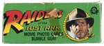1981 O-PEE-CHEE (TOPPS) RAIDERS OF THE LOST ARK COMPLETE GUM CARD WAX BOX.