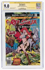 RED SONJA #1 JANUARY 1977 CGC SIGNATURE SERIES 9.0 VF/NM (DOUBLE COVER).