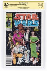 STAR WARS #107 SEPTEMBER 1986 CBCS 8.0 VF VERIFIED SIGNATURE (LAST ISSUE).