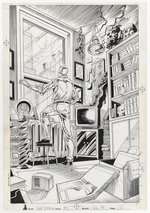 DARK DOMINION #0 UNUSED SIX STORY PAGES ORIGINAL ART BY JOE JAMES.