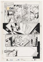 DARK DOMINION #0 UNUSED SIX STORY PAGES ORIGINAL ART BY JOE JAMES.