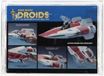 STAR WARS: DROIDS (1985) - A-WING FIGHTER VEHICLE AFA 60 EX.