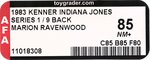 THE ADVENTURES OF INDIANA JONES IN RAIDERS OF THE LOST ARK (1983) - MARION RAVENWOOD SERIES 1/9 BACK AFA 85 NM+.