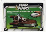 STAR WARS (1978) - SONIC CONTROLLED LAND SPEEDER AFA 80 NM (JC PENNEY EXCLUSIVE).