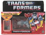 TRANSFORMERS (1987) SERIES 4 - TARGETMASTER POINTBLANK BOXED ACTION FIGURE.