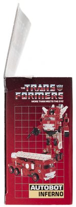 TRANSFORMERS (1985) SERIES 2 CAR - INFERNO FACTORY-SEALED BOXED ACTION FIGURE.