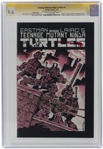 TEENAGE MUTANT NINJA TURTLES #1 FEBRUARY 1985 CGC 9.6 NM+ - SIGNATURE SERIES WITH SKETCH (FIRST TMNT - THIRD PRINTING).