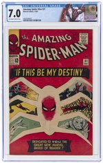 AMAZING SPIDER-MAN #31 DECEMBER 1965 CGC 7.0 FINE/VF (FIRST GWEN STACY, HARRY OSBORN & PROFESSOR MILES WARREN).