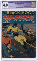 TOP-NOTCH COMICS #22 DECEMBER 1941 CGC RESTORED 4.0 SLIGHT (C-1) VG (ARCHIE ADVERTISEMENT PRE-DATING FIRST APPEARANCE).