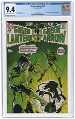 GREEN LANTERN VOL. 2 #76 APRIL 1970 CGC 9.4 NM (GREEN LANTERN/GREEN ARROW STORIES BEGIN).