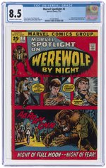 MARVEL SPOTLIGHT #2 FEBRUARY 1972 CGC 8.5 VF+ (FIRST WEREWOLF BY NIGHT).