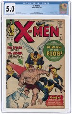 X-MEN #3 JANUARY 1964 CGC 5.0 VG/FINE (FIRST BLOB).