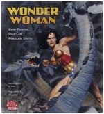 DC DIRECT WONDER WOMAN VS HYDRA SNAKE STATUE WAX HEAD SCULPT PROTOTYPE & BOXED STATUE BY TIM BRUCKNER.