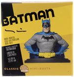 DC DIRECT BATMAN MINI-BUST STATUE WAX HEAD SCULPT PROTOTYPE & BOXED STATUE BY TIM BRUCKNER.