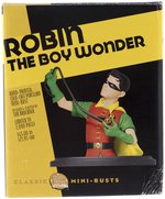 DC DIRECT ROBIN THE BOY WONDER MINI-BUST STATUE WAX HEAD SCULPT PROTOTYPE & BOXED STATUE BY TIM BRUCKNER.