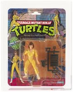 TEENAGE MUTANT NINJA TURTLES (1988) - APRIL O'NEIL SERIES 1/10 BACK AFA 75 Y-EX+/NM (BLUE STRIPES).