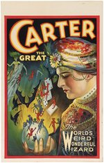 CARTER THE GREAT MAGICIAN WINDOW CARD.