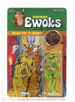 STAR WARS: EWOKS (1985) - DULOK SHAMAN AFA 85+ NM+ (CLEAR BLISTER).