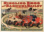 LOYAL'S TRICK DOGS STROBRIDGE RINGLING BROS. CIRCUS POSTER.