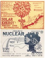 1970s LIBERAL STUDENT ACTIVIST PROTEST NYC POSTERS.