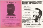 FRED HAMPTON BLACK PANTHERS COINTELPRO FLYER PAIR.