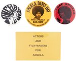 ANGELA DAVIS QUARTET OF CIVIL RIGHTS BADGES INC. "ACTORS AND FILM MAKERS".