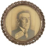 WOODROW WILSON REAL PHOTO "OUR NEXT PRESIDENT" PORTRAIT BUTTON.